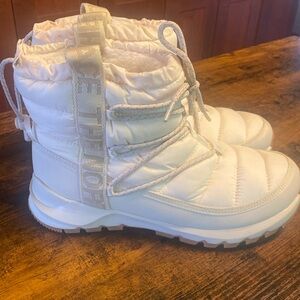 The North Face puffer boots